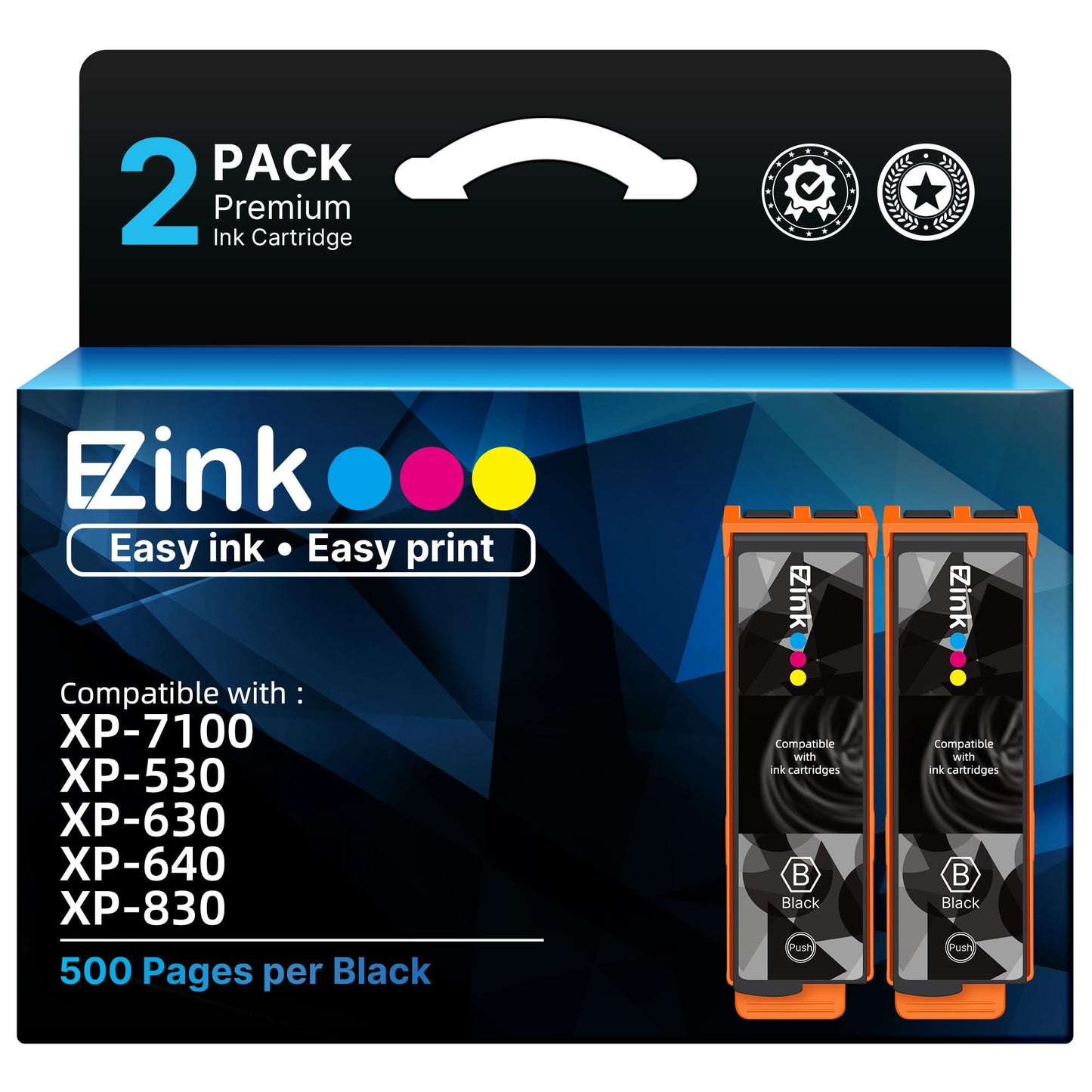 E-Z Ink Remanufactured Replacement for 410XL Ink cartridges, 2 Black