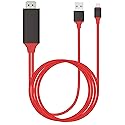 PRO USB-C HDMI Compatible with DJI Osmo Action at 4k with Power Port, 6ft Cable at Full 2160p@60Hz, 6Ft/2M Cable [RED/Thunderbolt 3 Compatible]