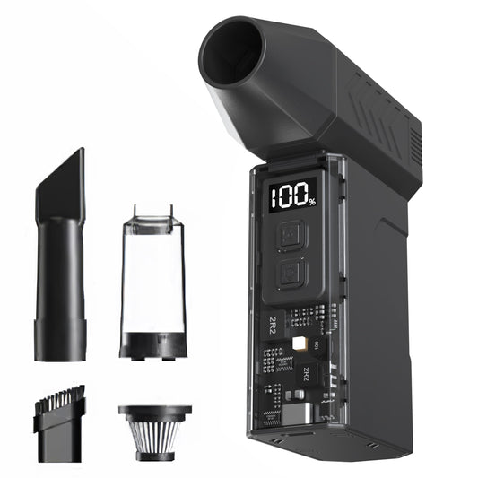 Vastarry Compressed Air Duste 180,000 RPM High-Speed Turbo Fan 200W Powerful Wind Force 30W Bidirectional Fast Charging 1-30 Stepless Speed Adjustment