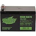 Interstate Batteries 12V 9Ah High Rate Battery (Nut & Bolt Terminal) SLA AGM VRLA Rechargeable Replacement for Generac Generators, 0G9449, UPS Backup…