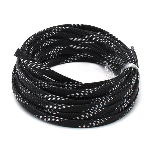 Othmro 10m/32.8ft PET Flexible Expandable Braided Cable Sleeve 0.31inch Width Wire Loom Sleeving and Organizer Flexible Wire Mesh Sleeve for TV Audio