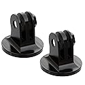 (2 Packs) Fotasy CNC Aluminum Alloy Tripod Adapter for GoPro Cameras, Metal Tripod Mount Adapter for GoPro Hero Cameras HERO2 HERO3 Hero4 Hero5 hero6