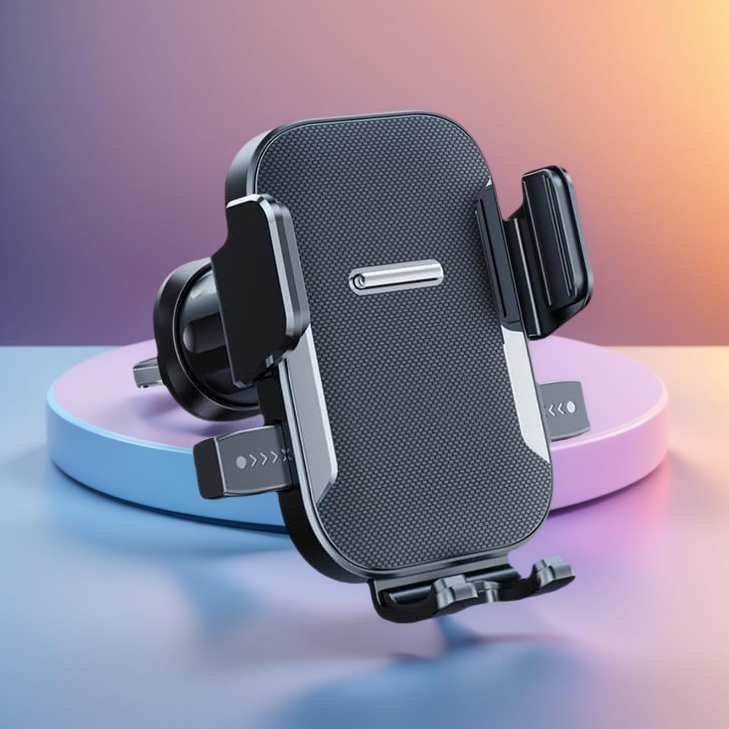LXQTAO Car Vent Phone Holder - Universal Hands-Free Car Phone Stand, Compatible with Smartphones, 5.8-9CM Width Phones - Black Texture Car Vent Mount