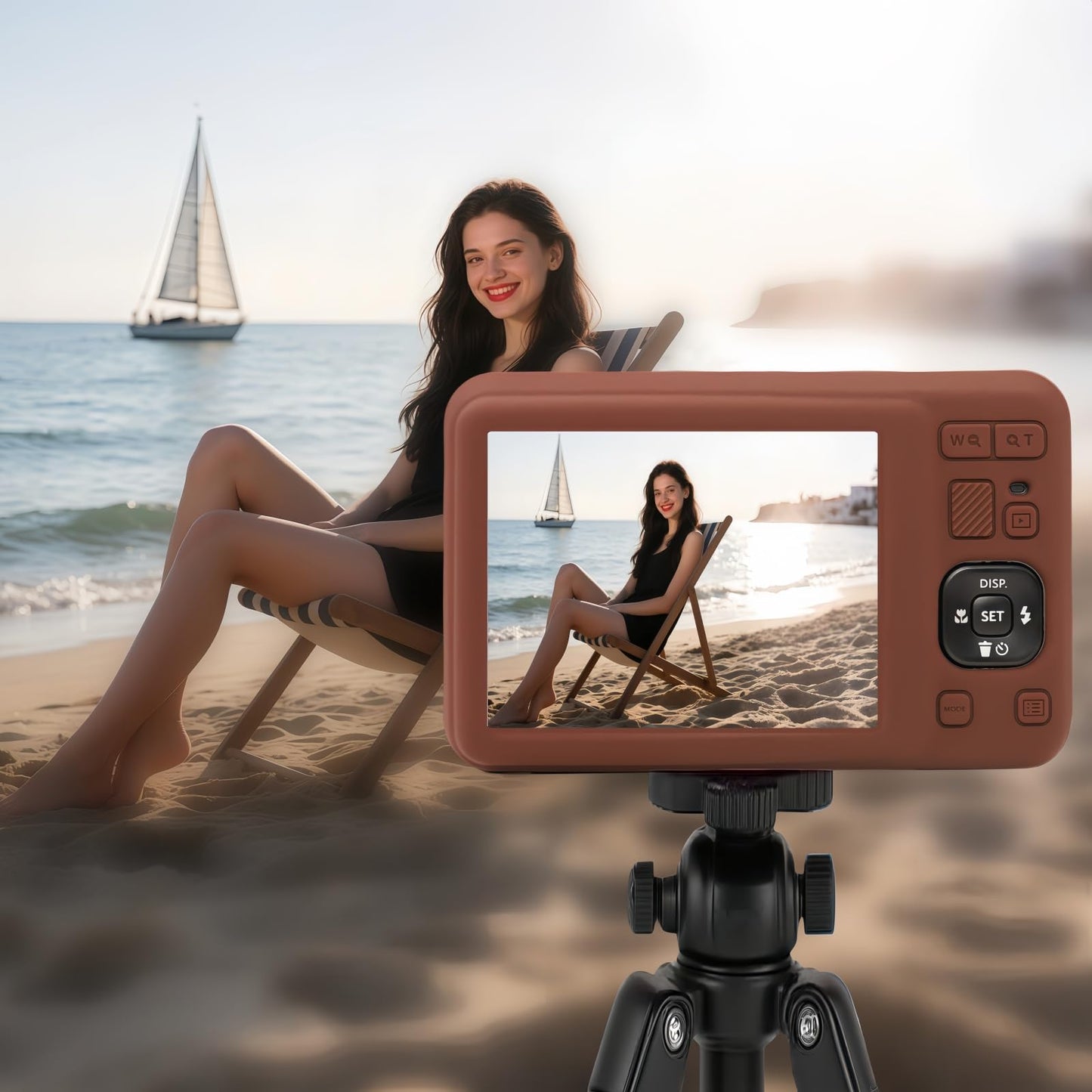 SZHSYJY Case for Kodak PIXPRO FZ55,FZ55 accessories,Soft Silicone Protective Case Removable Lens Cover,Comes with 2 Screen Protectors and 1 Wrist