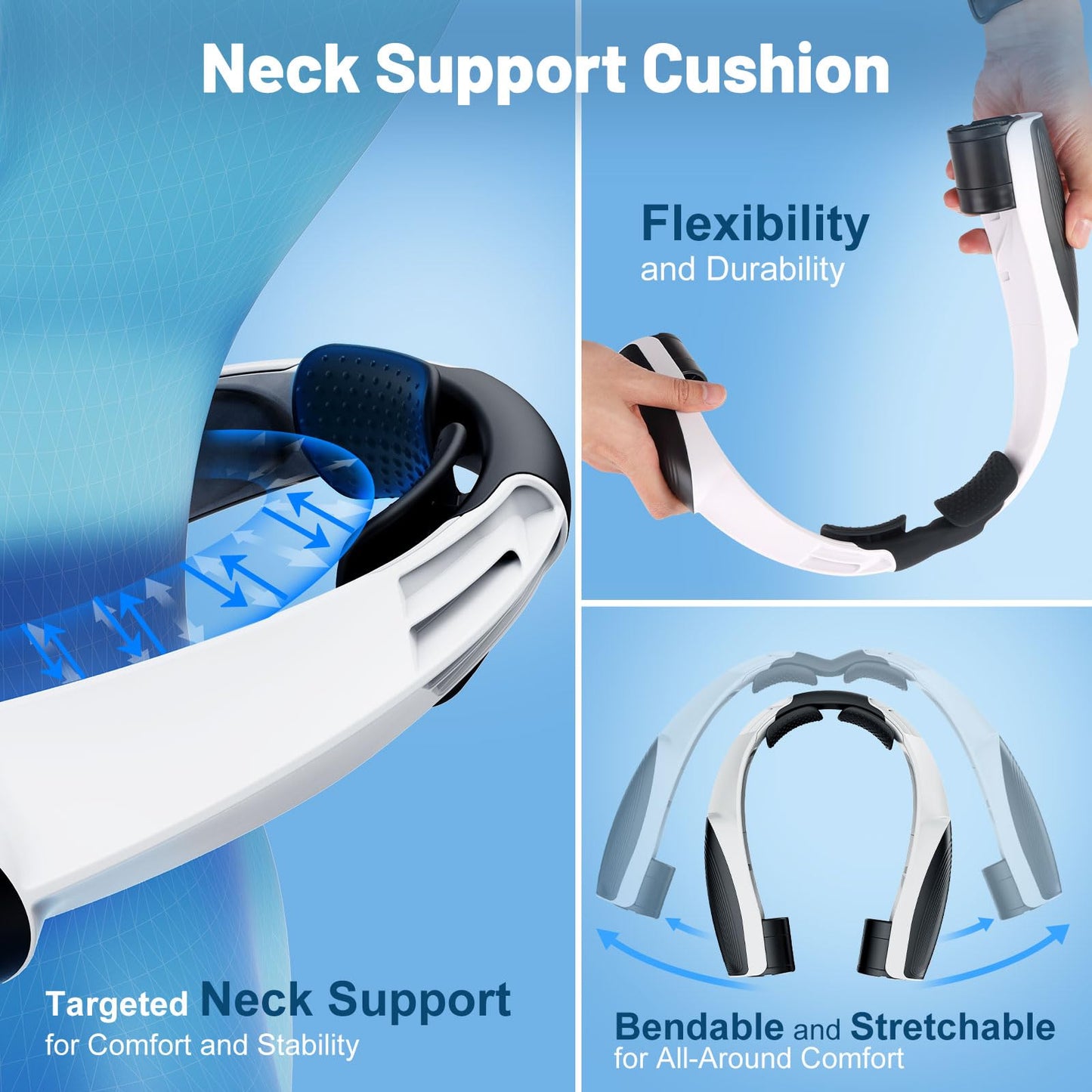 Portable Neck Fan with 6 Powerful Speeds, 8000mAh Battery Rechargeable Fan