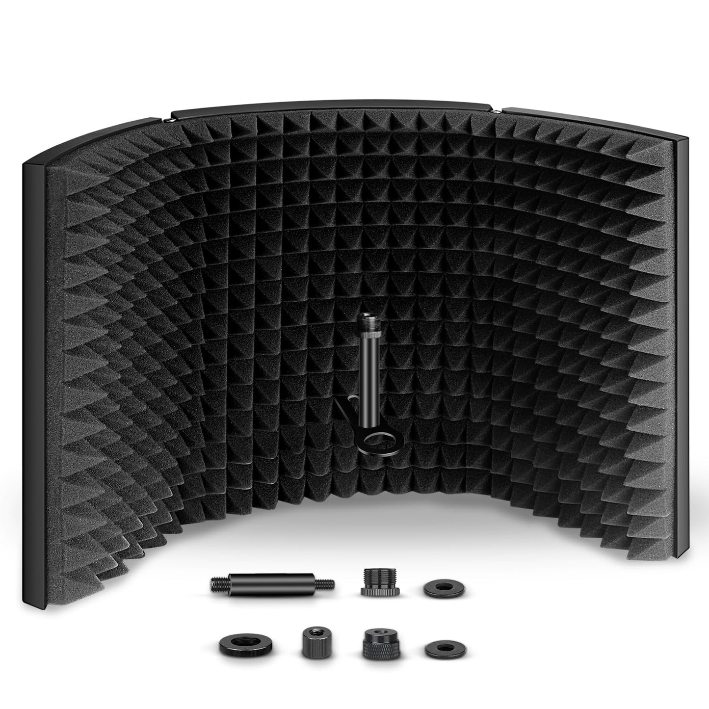 Aokeo Professional Studio Recording Microphone Isolation Shield,Suitable for Blue Yeti and Any Condenser Microphone Recording Equipment?AO-403?