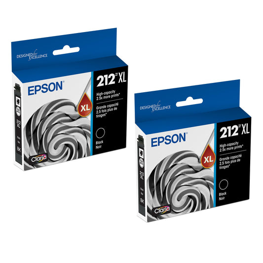 Epson 212XL Black Ink Cartridge 2/Pack Bundle