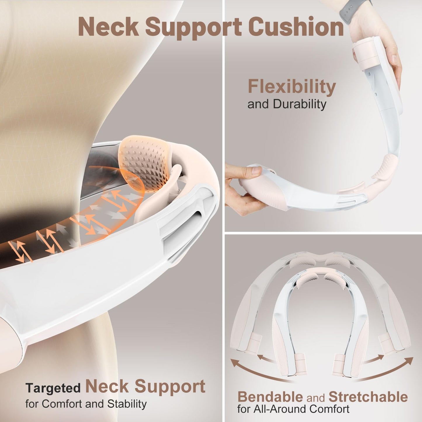 8000mAh Portable Neck Fan with 6 Powerful Speeds, 20H Runtime Cooling Fan