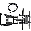 VideoSecu Large Full Motion TV Wall Mount for Most 60" 65" 68" 70" 75" 78" 80", Some Models up to 82" 85" 88" LED LCD OLED Plasma Flat Screen TV Max