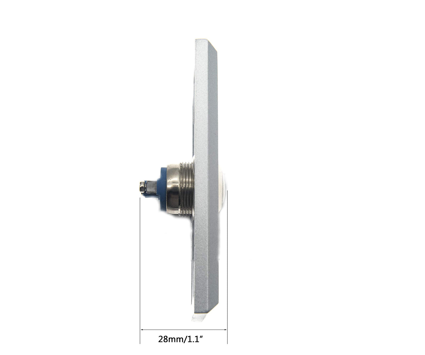RESALET NO/COM Push Exit Release Button Switch Aluminum Alloy Panel for Hollow Door Access Control Systems Home Secuirty