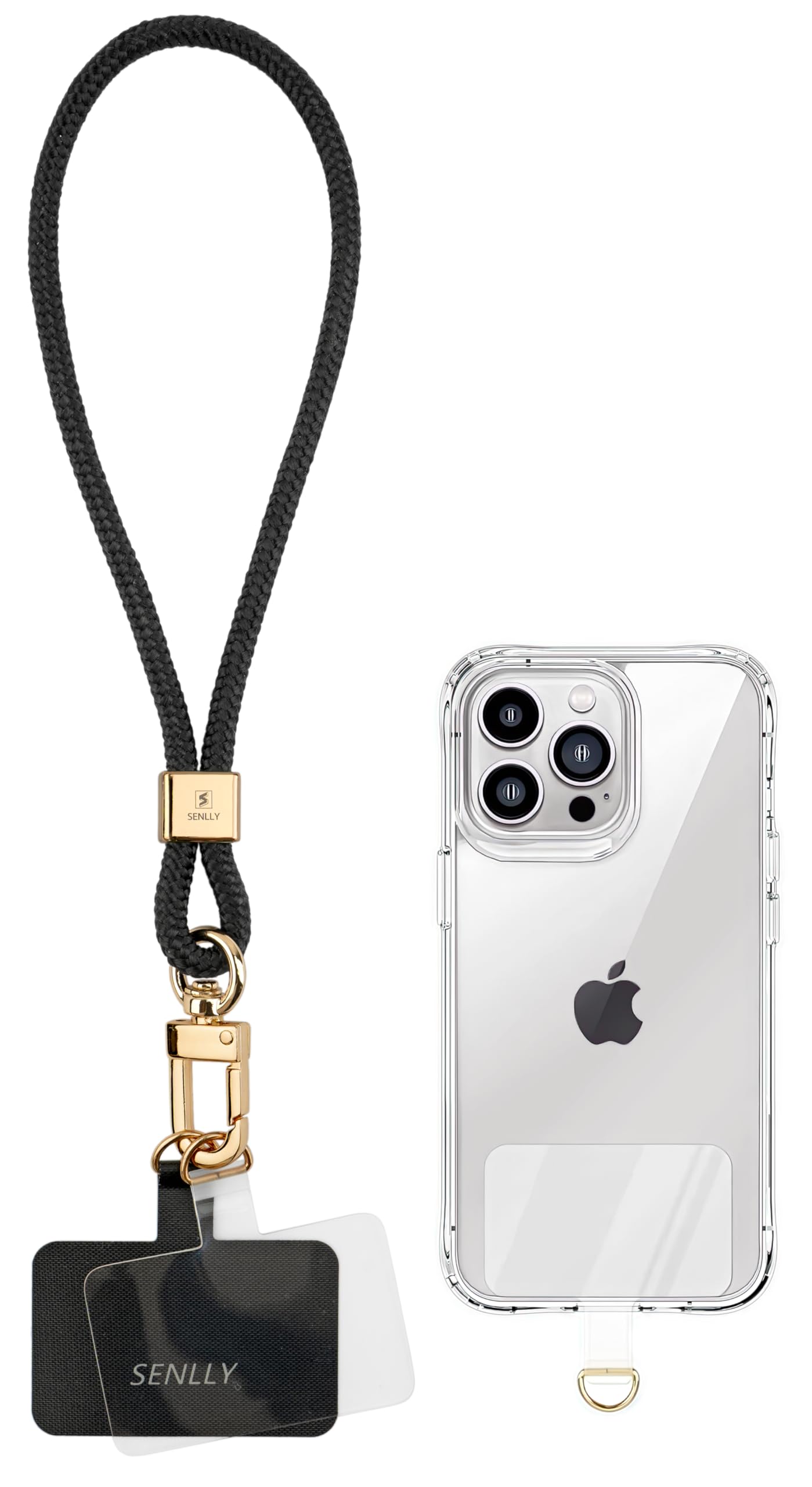 SENLLY Phone Wristlet Lanyard with Ultra Thin Patch, Original Minimalist Design Wrist Strap Compatible All Smartphone