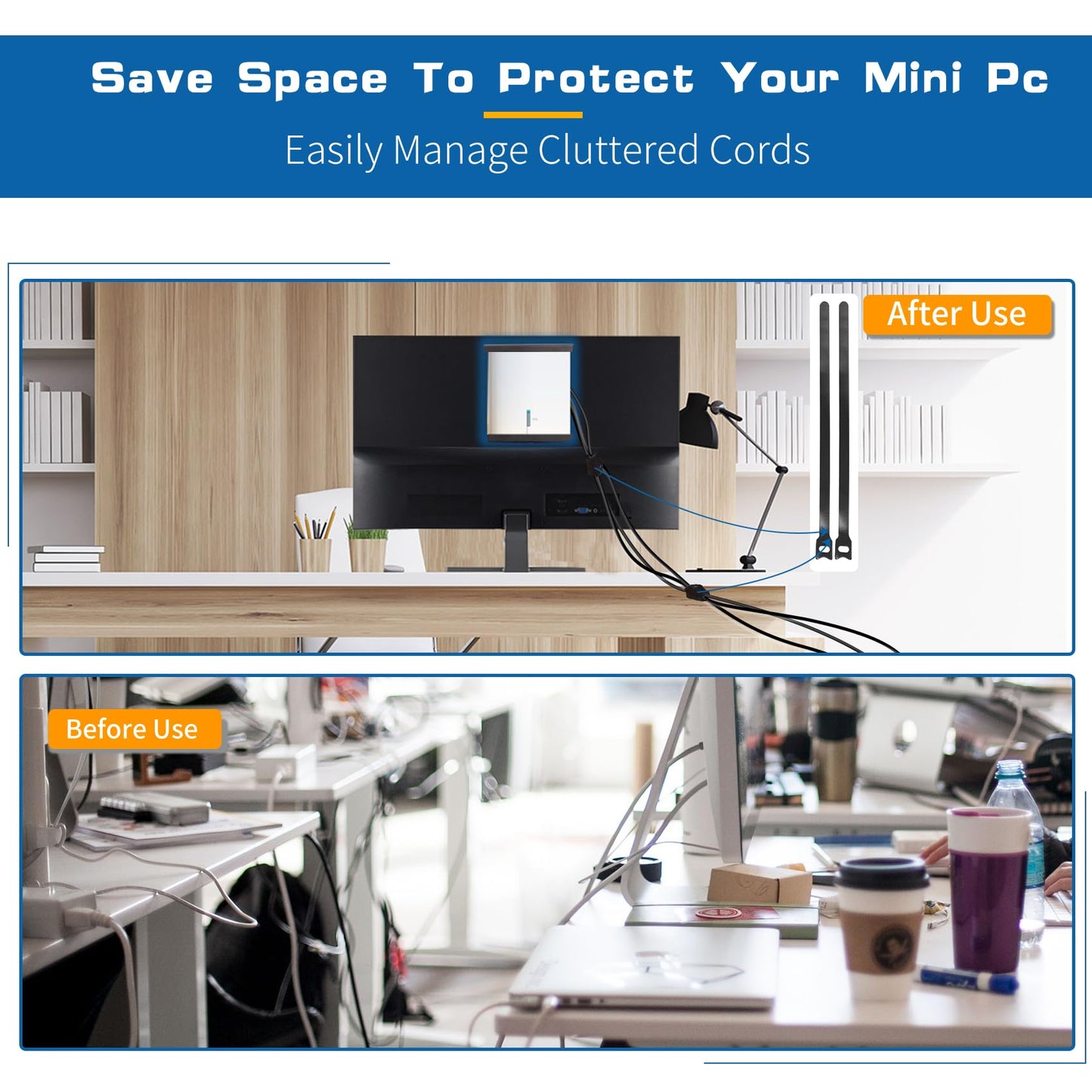 Freejia Metal Mini PC Mount Compatible with Beelink Mini PC Vesa Mount/Wall Mount/Under Desk Mount, Mount for Beelink S12 Pro Mini PC, SER6