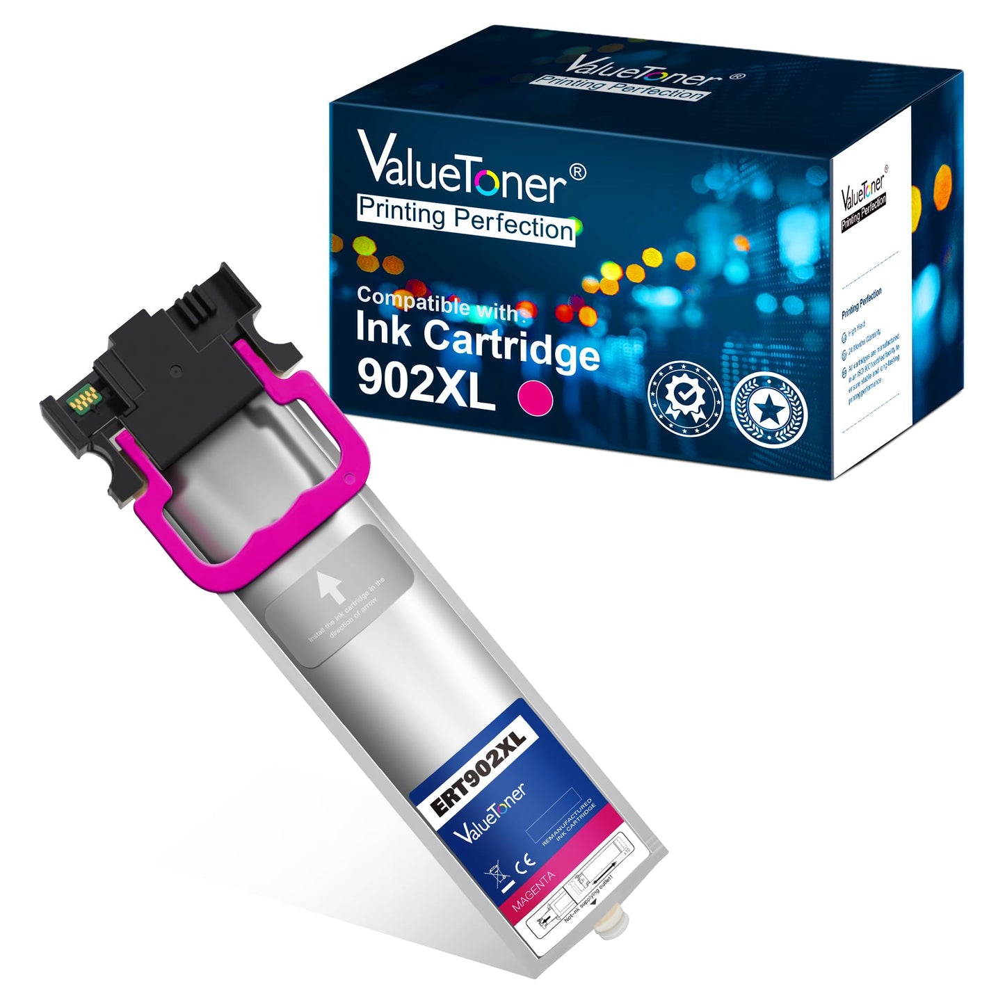 Valuetoner Remanufactured Ink Pack Replacement for Epson 902XL 902 XL T902XL320 Used in Workforce C5210 C5290 C5710 C5790 Printer High Yield (1