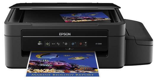 Epson Expression ET-2500 EcoTank Wireless Color All-in-One Supertank Printer with Scanner, Wi-Fi, Tablet and Smartphone (iPad, iPhone, Android)