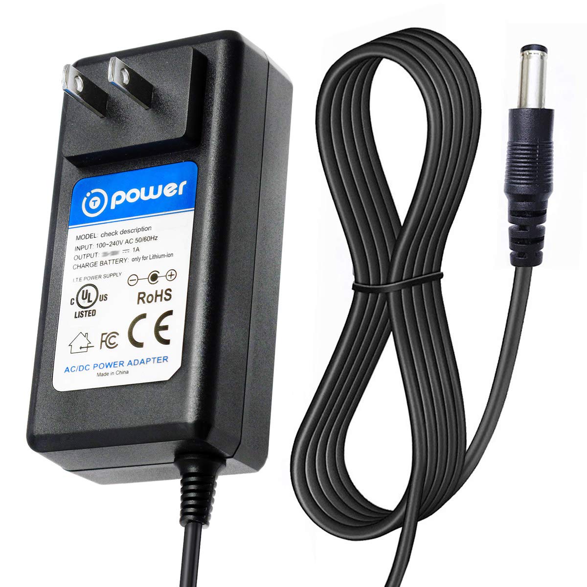 T POWER Battery Charger for iHome StickVac SV2 iHSV2-GRY BT-iHSV2GRY 400W 24KPa Lightweight Stick Cordless Vacuum Cleaner Ac Dc Adapter Power Supply…