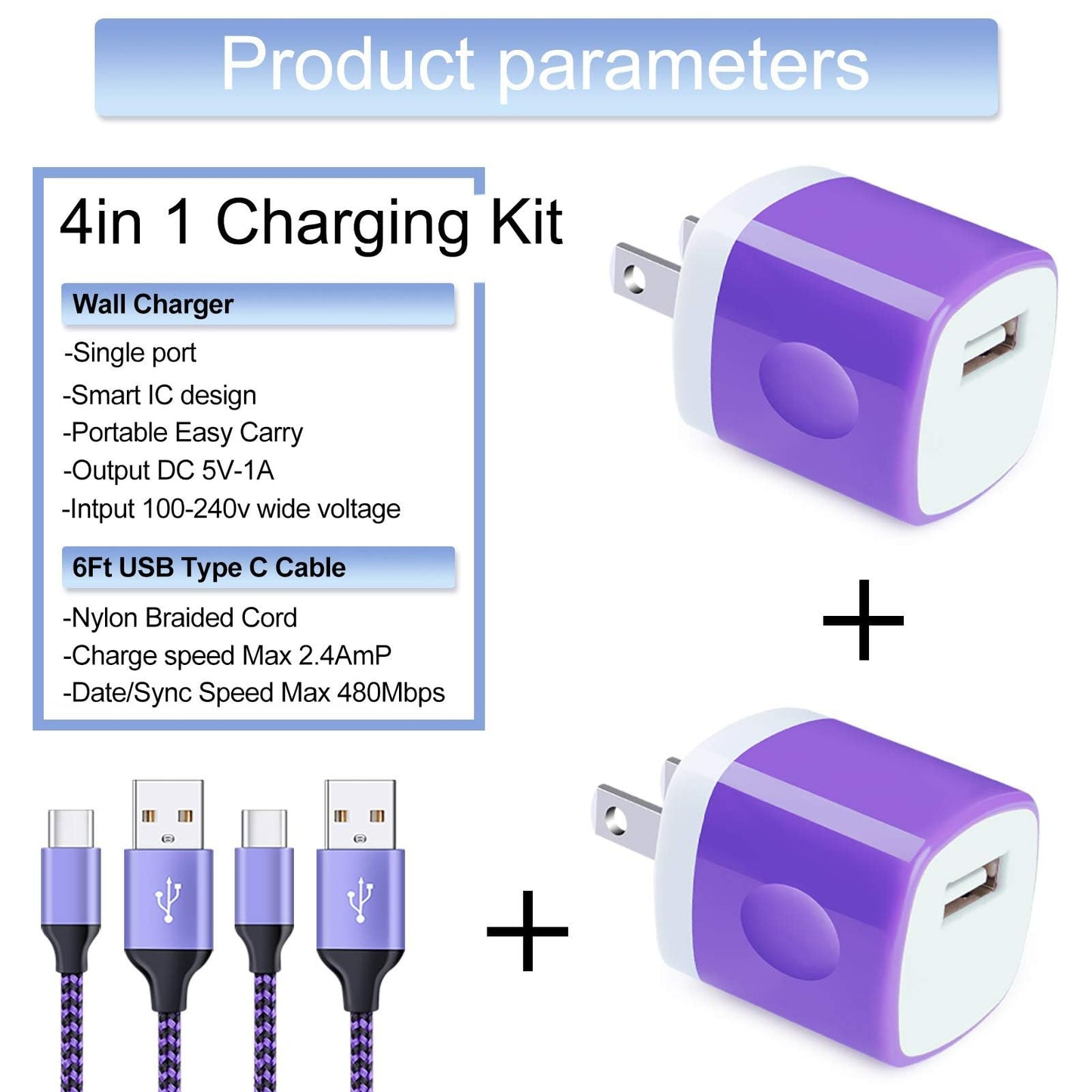 Fast Charging USB Type C Wall Charger for Samsung Galaxy Note 20 S25 S24 S23 S22 S21 S20 FE/Ultra 5G S10 A17 A16 A56 A35 A15 A54 A14,5V/1A Single