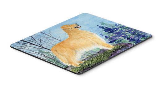 Caroline's Treasures SS8607MP Golden Retriever Mouse Pad, Hot Pad or Trivet for Home Office Gaming Working Computers Laptop Mouse Mat,Washable Large