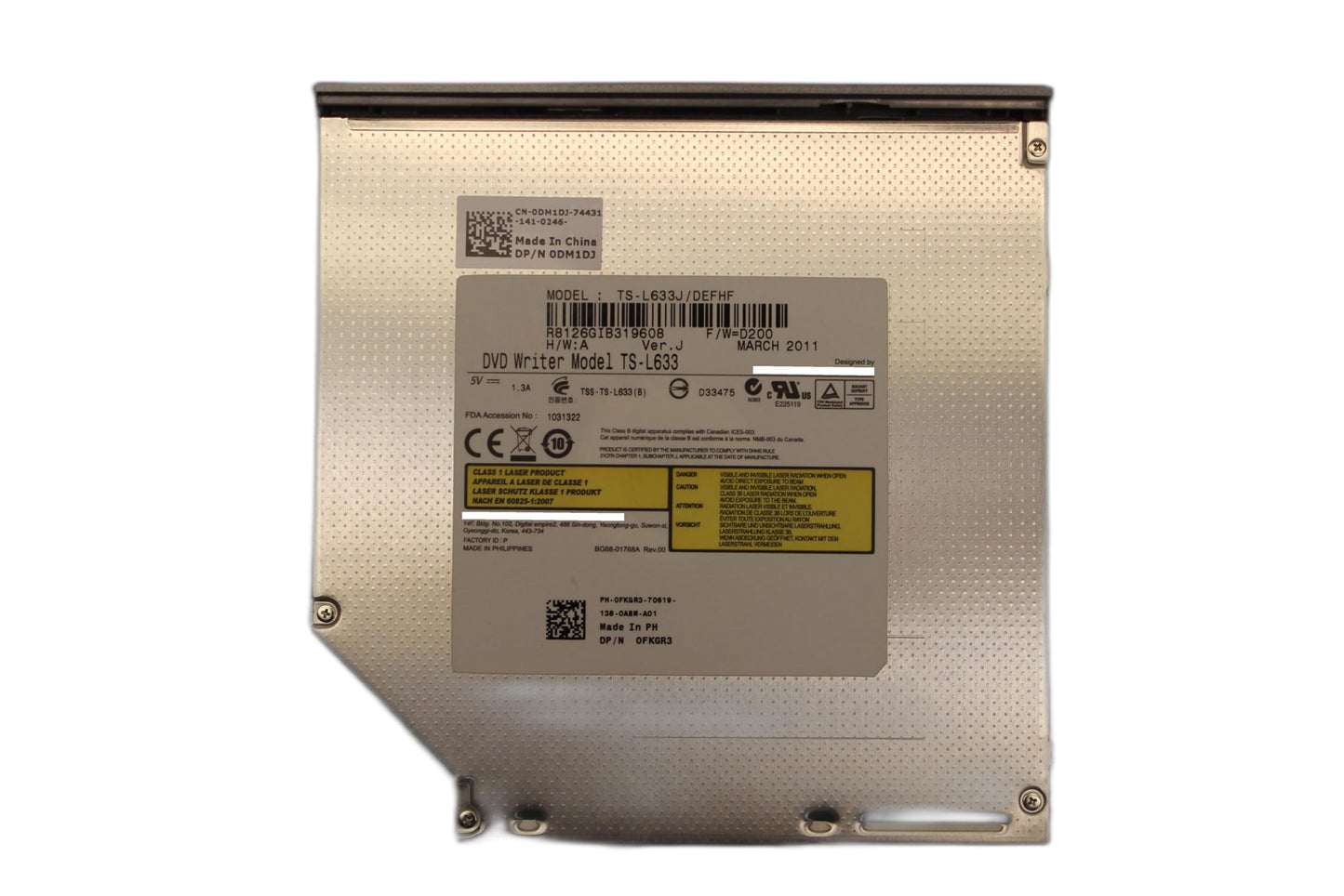 Sata Cd Dvd-rw Dvd-ram Optical Drive Writer Burner Repalcement for Ts-l633c Ts-l633j Ts-l633l Slim Internal Optical Drive 12.7mm Cd DVD Writer DVD