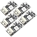 (5 Pack) JacobsParts 24W USB QC 3.0 Fast Charge Step-Down Buck Power Module DC 12V 24V Input