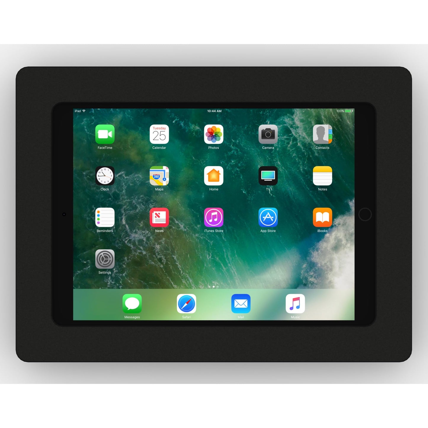 VidaMount Black Enclosure and Fixed VESA Slim Wall Mount [Bundle] Compatible with iPad Pro 10.5" & Air 3rd Gen