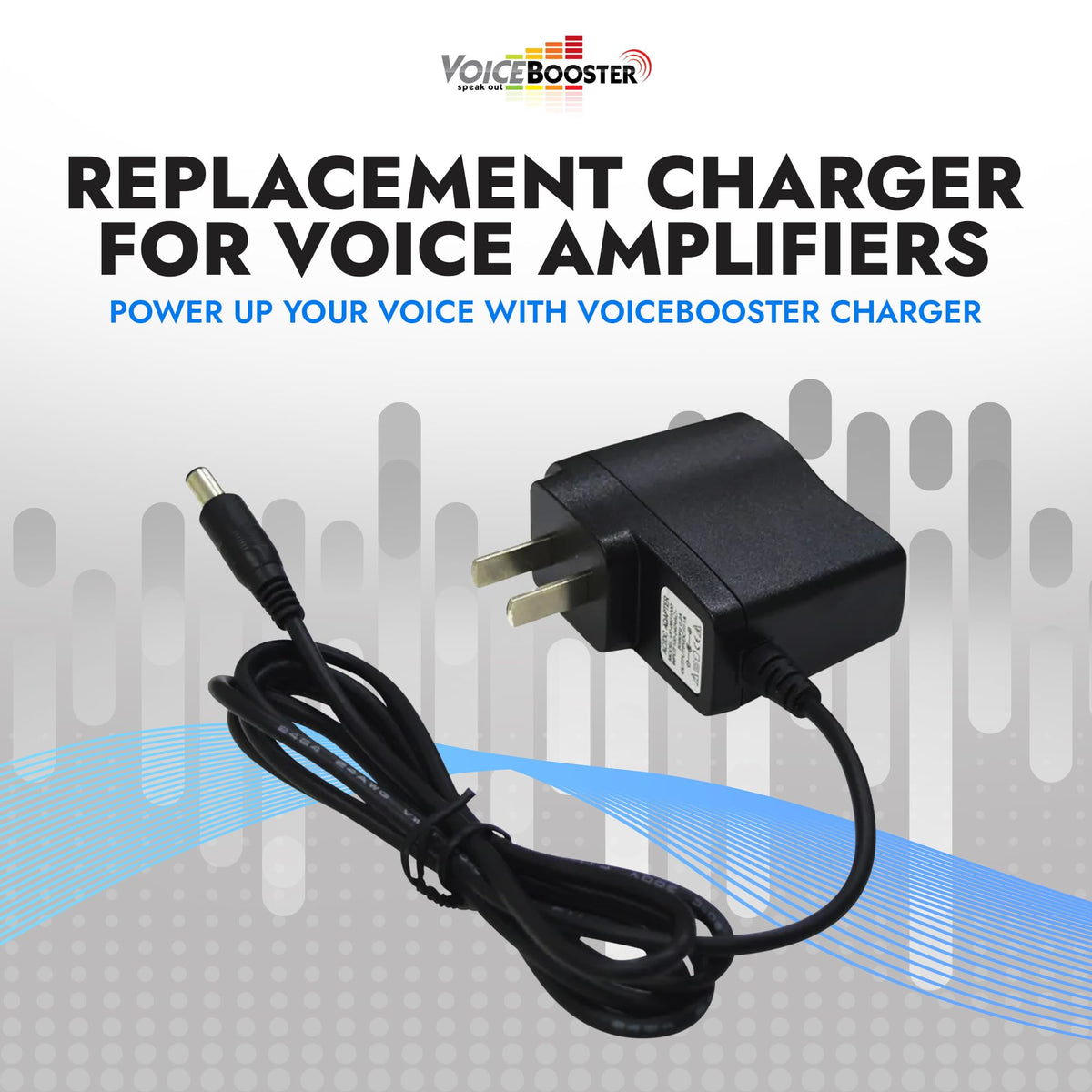 Voicebooster Power Adapter Charger for Voice Amplifiers - 5V DC 2A Output