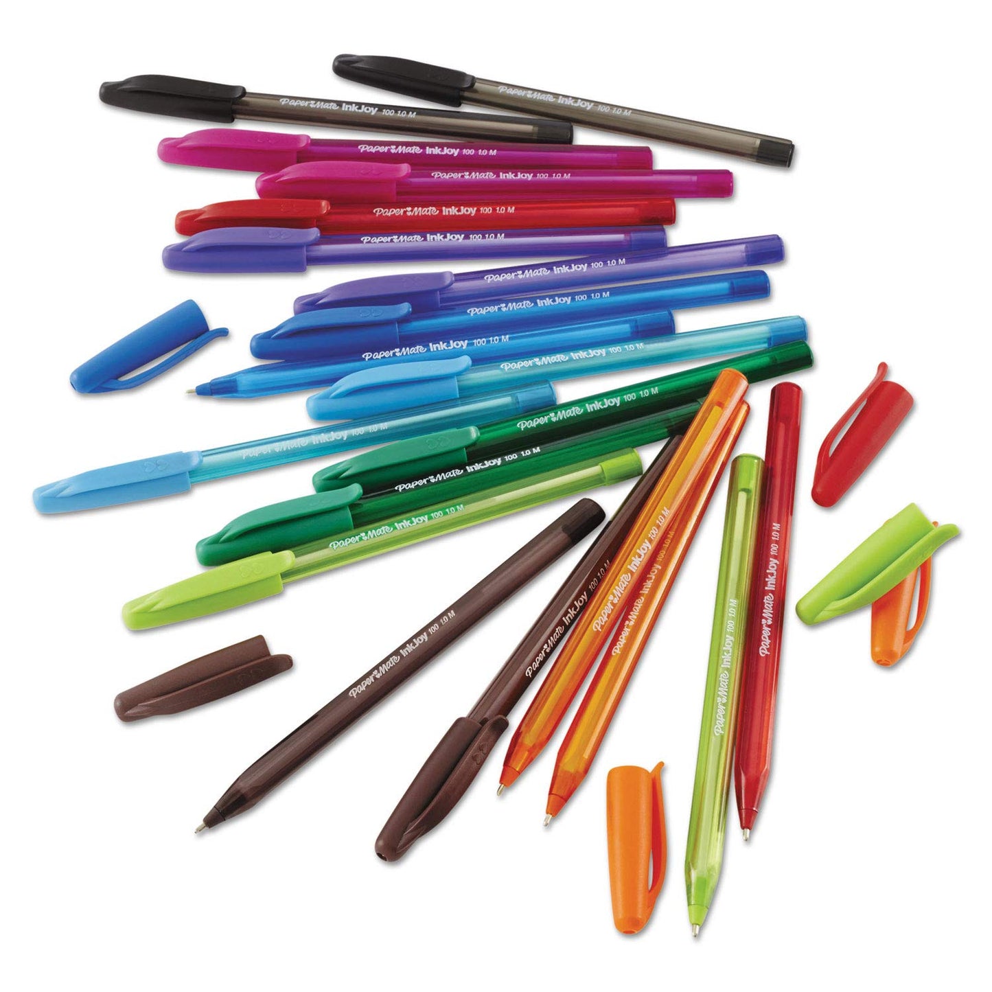 Paper Mate InkJoy 100ST Ballpoint Pens, Medium Point, Assorted Ink, 8 count(pack of 1) (1945932)