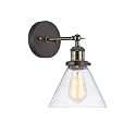Chloe Lighting CH57053RB07-WS1 1 Rubbed Ironclad Industrial-Style Wall Sconce, 10.3 x 7.1 x 10", Bronze