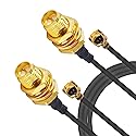 onelinkmore U.FL Mini PCI to RP SMA Pigtail Antenna WiFi Router Cable Antenna NGFF Interface for WiFi Router Gateway Wireless PCIE Network Card Pack