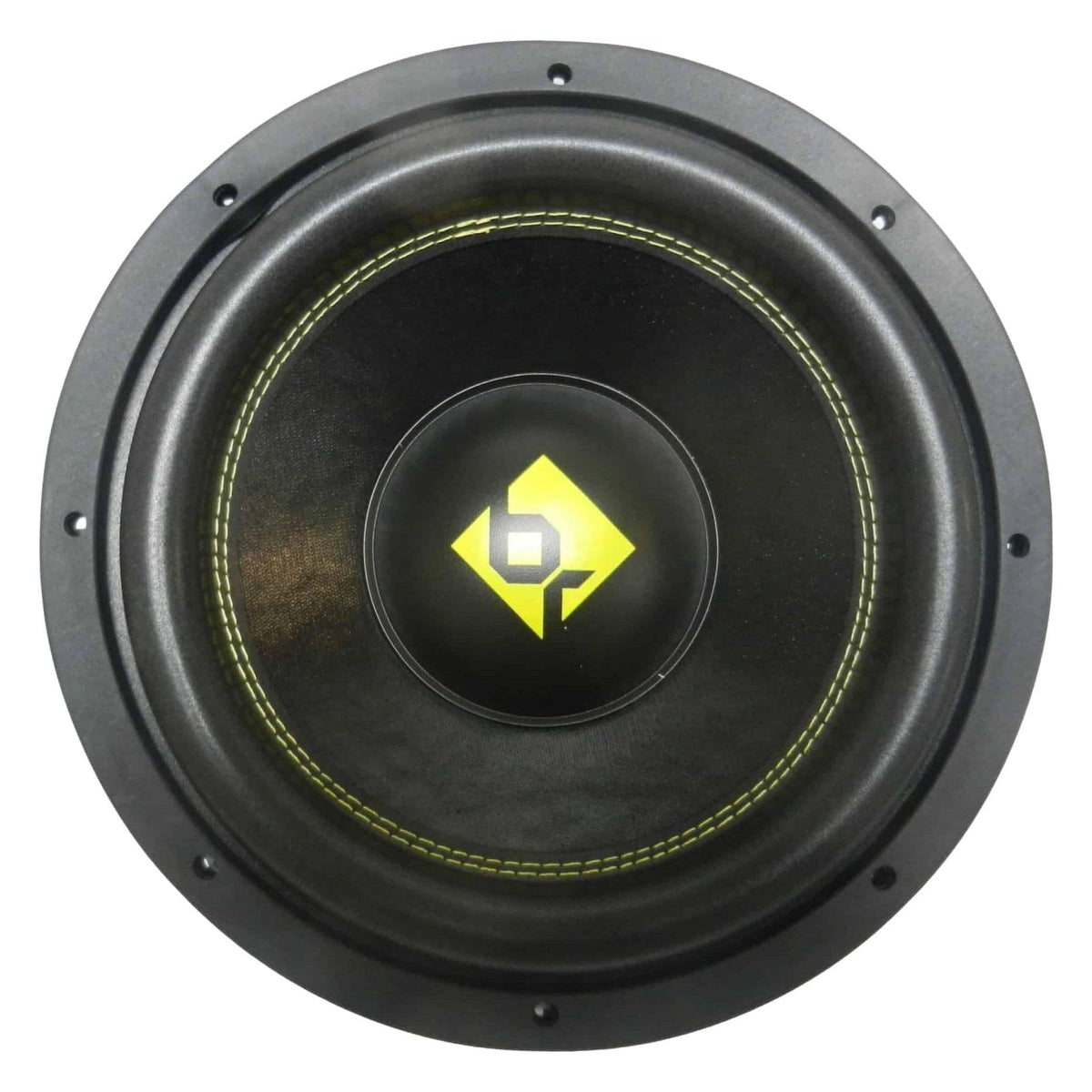 Bass Rockers 12" 2000W Dual 4-Ohm Low Profile Car Subwoofer P.P. Cone, Advanced Voice Coil, and Chrome Spring Terminals (BR124LP)