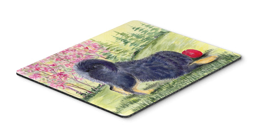 Caroline's Treasures SS8612MP Tibetan Mastiff Mouse Pad, Hot Pad or Trivet for Home Office Gaming Working Computers Laptop Mouse Mat,Washable Large