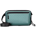 Electronics Organizer Tech Travel Pouch - Waterproof Diamond Quilted Nylon Cable Bag for Chargers, Cords & Accessories - Compact 900D Durable Case for