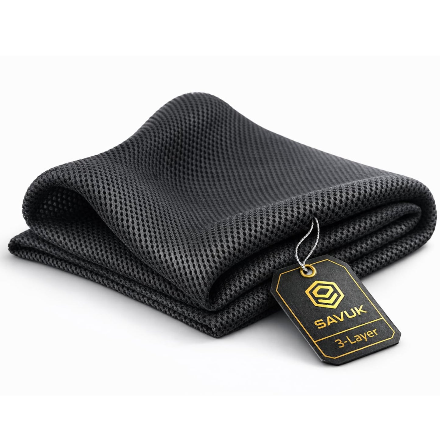 SAVUK Speaker Grill Cloth Fabric 3D Mesh Acoustic Box Cover Breathable Repair Carpet Subwoofer Replacement for Home and Automotive Black (Black, 20" x