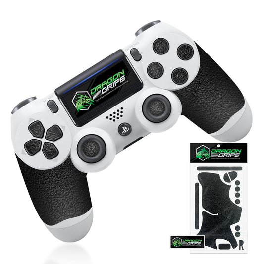 Dragon Grips PS4 Controller Grip, 24 Pcs Black Textured Non-Slip Rubber PS4 Controller Grips Stickers, Perfectly Fit to Any Handles, Trigger Buttons