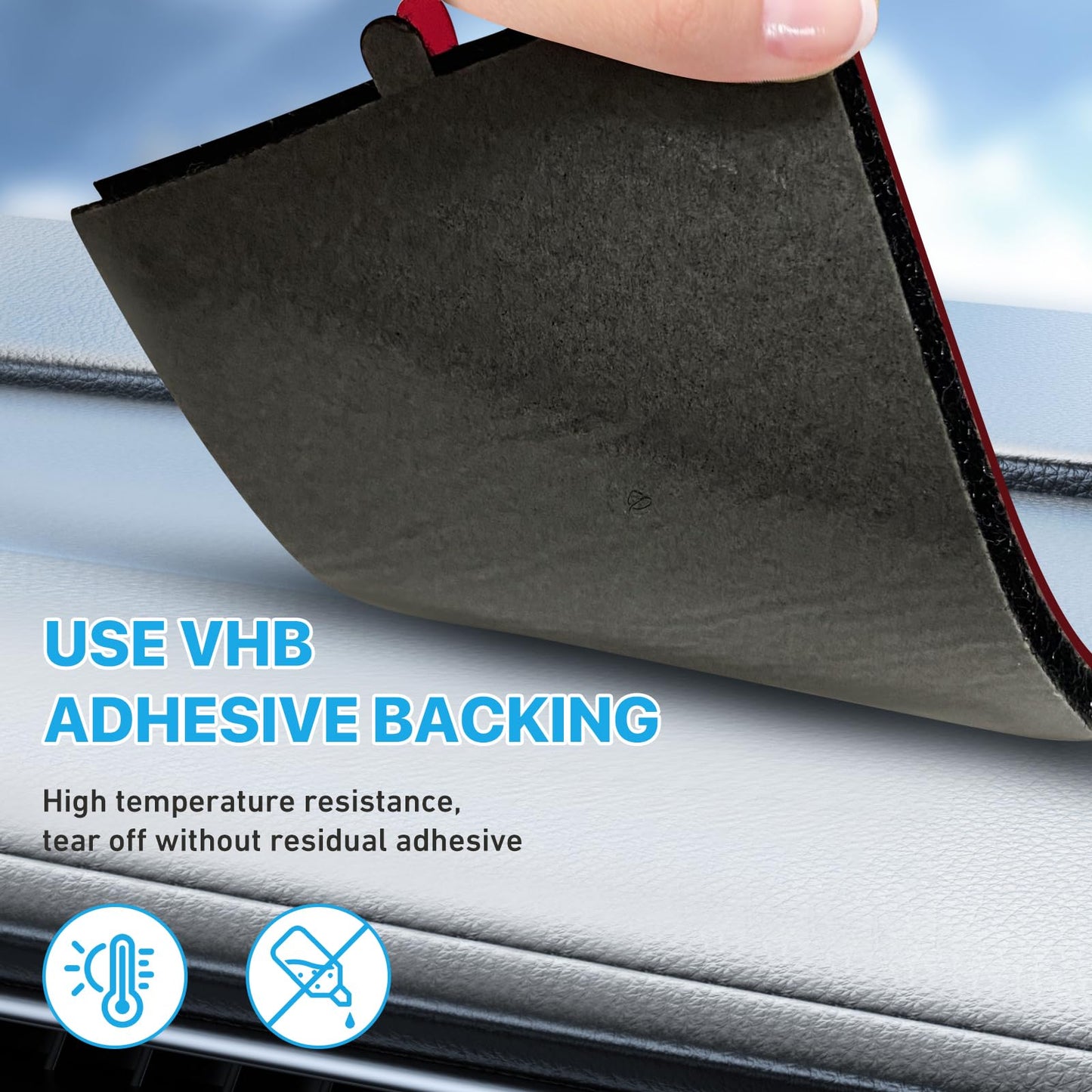 Radar Detector Mounting Bracket With Dashboard Hook And Loop Installation, Easy To Install, Very Suitable For Safe Installation Of Radar Detectors