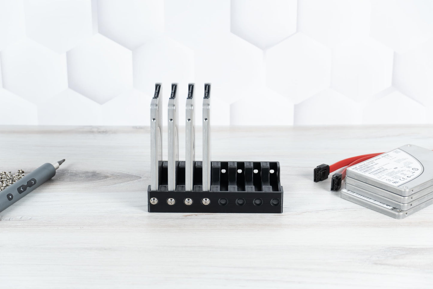 Hard Drive Rack for SSD 2.5", 8 Bay, 7mm Hard Drive, SSD Hard Drive Caddy, HDD Rack, Hard Drive Case