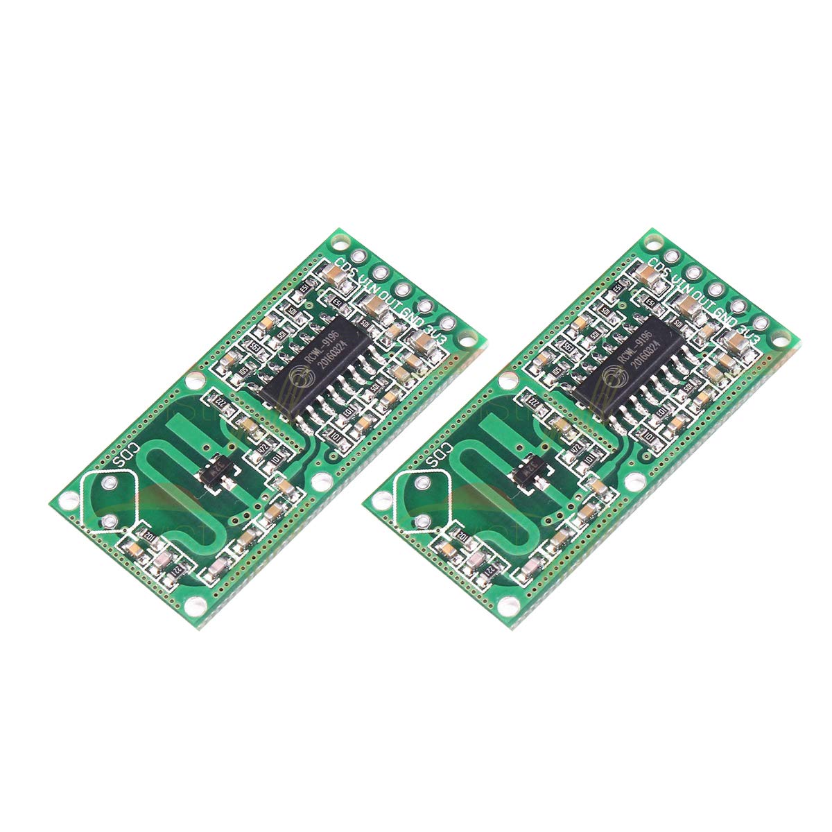 DEVMO 2PCS Microwave Doppler Radar Motion Detector Sensor RCWL-0516 Module Board Switch Compatible with Ar-duino Raspberry PI,Human Rat Cat Detector