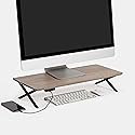 Anji Mountain Monitor Stand - Desktop Organizer & Laptop Riser, Ergonomic Monitor Riser, Space-Saving Monitor Stand for Desk, Durable Construction