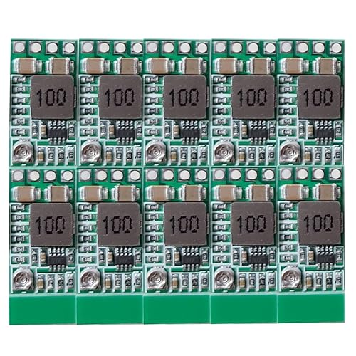 DAOKI 10Pcs Step-Down Power Supply Module Mini DC-DC 12-24V to 5V 3A Voltage Buck Converter Adjustable 1.8V 2.5V 3.3V 5V 9V 12V