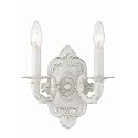 Crystorama Paris Market 10'' Antique White Sconce