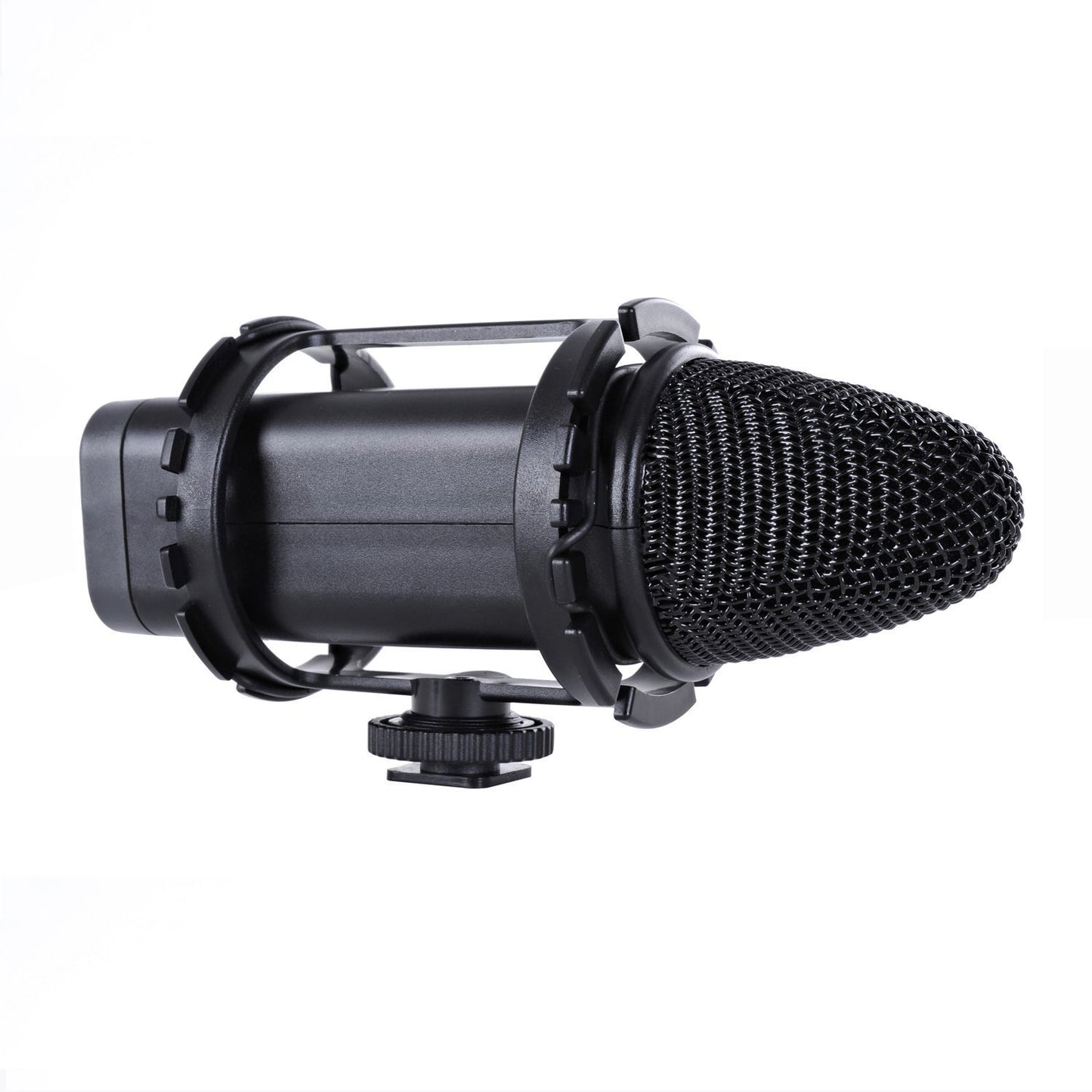 Movo SMM2 Microphone Shock Mount with Camera Cold Shoe for Shotgun Microphones 1" - 2" in Diameter (Fits The Zoom H1n)