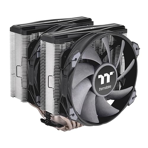 Thermaltake TOUGHAIR 710 250W TDP CPU Cooler, Intel LGA 1851/1700/1200, AMD AM5/AM4, Dual-Tower Dual Fan Design, Copper Base with 7 Heat Pipes