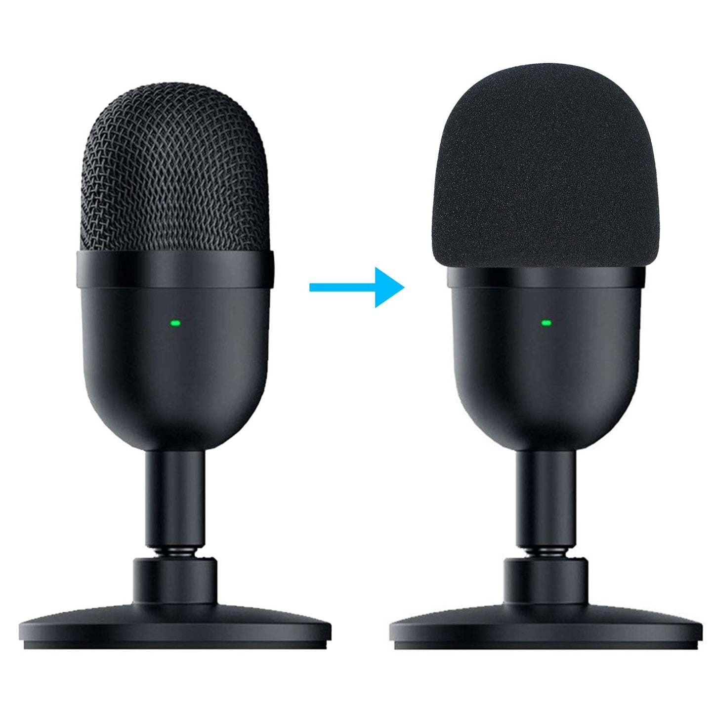 Seiren Mini Boom Arm Mic Stand with Pop Filter, Adjustable Suspension Boom Scissor Arm Stand with Pop Filter for Razer Seiren Mini USB Streaming