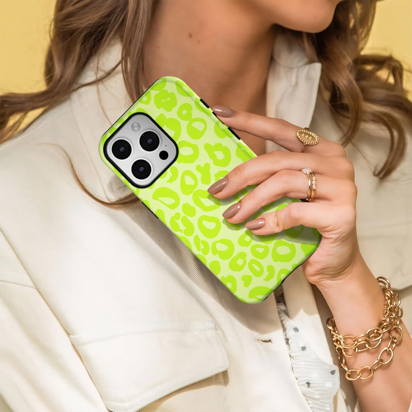 Svanove for iPhone 13/14 Case Cheetah Print, Compatible with Magsafe Magnetic Leopard Phone Case, Girly Cute Trendy Retro Animal Print Aesthetic