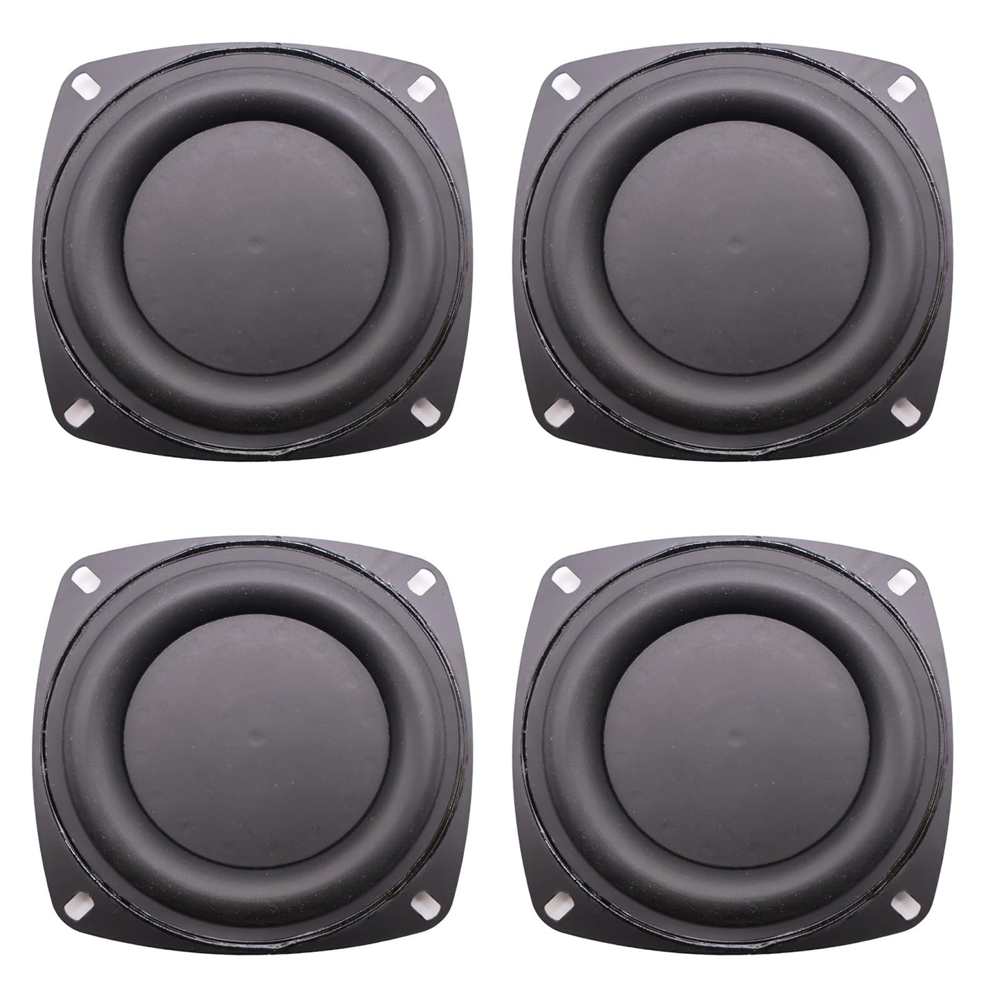 4Pcs 4 Inch Bass Passive Radiator Speaker Woofer Vibration Membrane Diaphragm Auxiliary Universal 4in for Passive Radiator Bluetooth Speaker