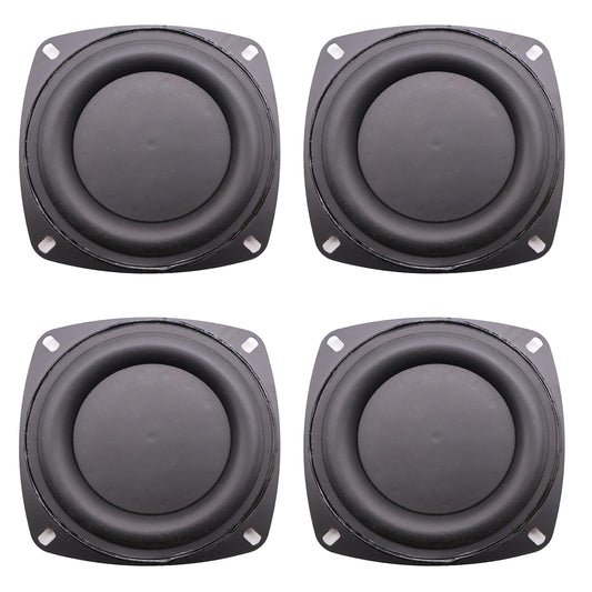 4Pcs 4 Inch Bass Passive Radiator Speaker Woofer Vibration Membrane Diaphragm Auxiliary Universal 4in for Passive Radiator Bluetooth Speaker