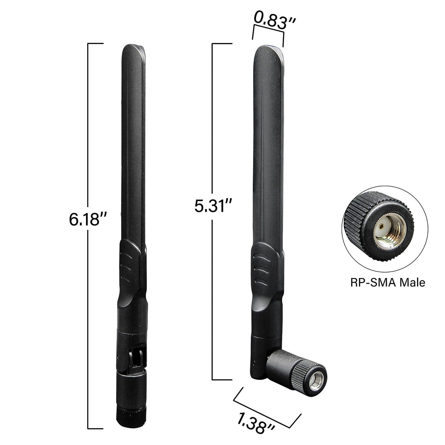 Rydocyee Dual Band WiFi Antenna Bluetooth Antenna for PC - 2 Pack
