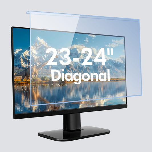 BSPROTE 23-24 Inch Blue Light Filter for Computer Monitor, Computer Screen Blue Light Blocker Panel for 23, 23.6, 23.8, 24 Inch Diagonal Widescreen