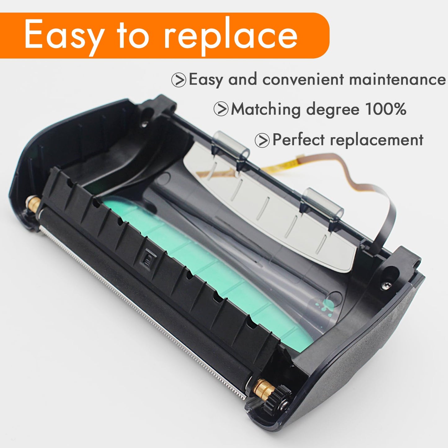 P1107244-101 Media Cover for Zebra ZQ521 Mobile Printer, Contaion ZQ521 Black Bar Sensor, ZQ521 Kit Platen Roller & Tear Bar ZQ 521