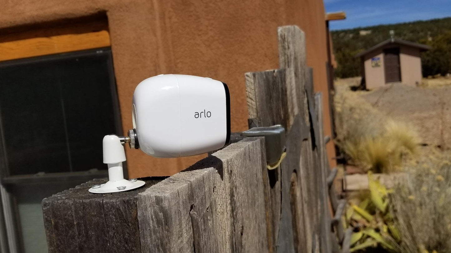 Security Wall Mount for Oculus Sensor Arlo, Arlo Pro,R Stick Up Cam Wired/Battery,SERMICLE Metal Security Camera Bracket Outdoor Indoor 360° Rotation