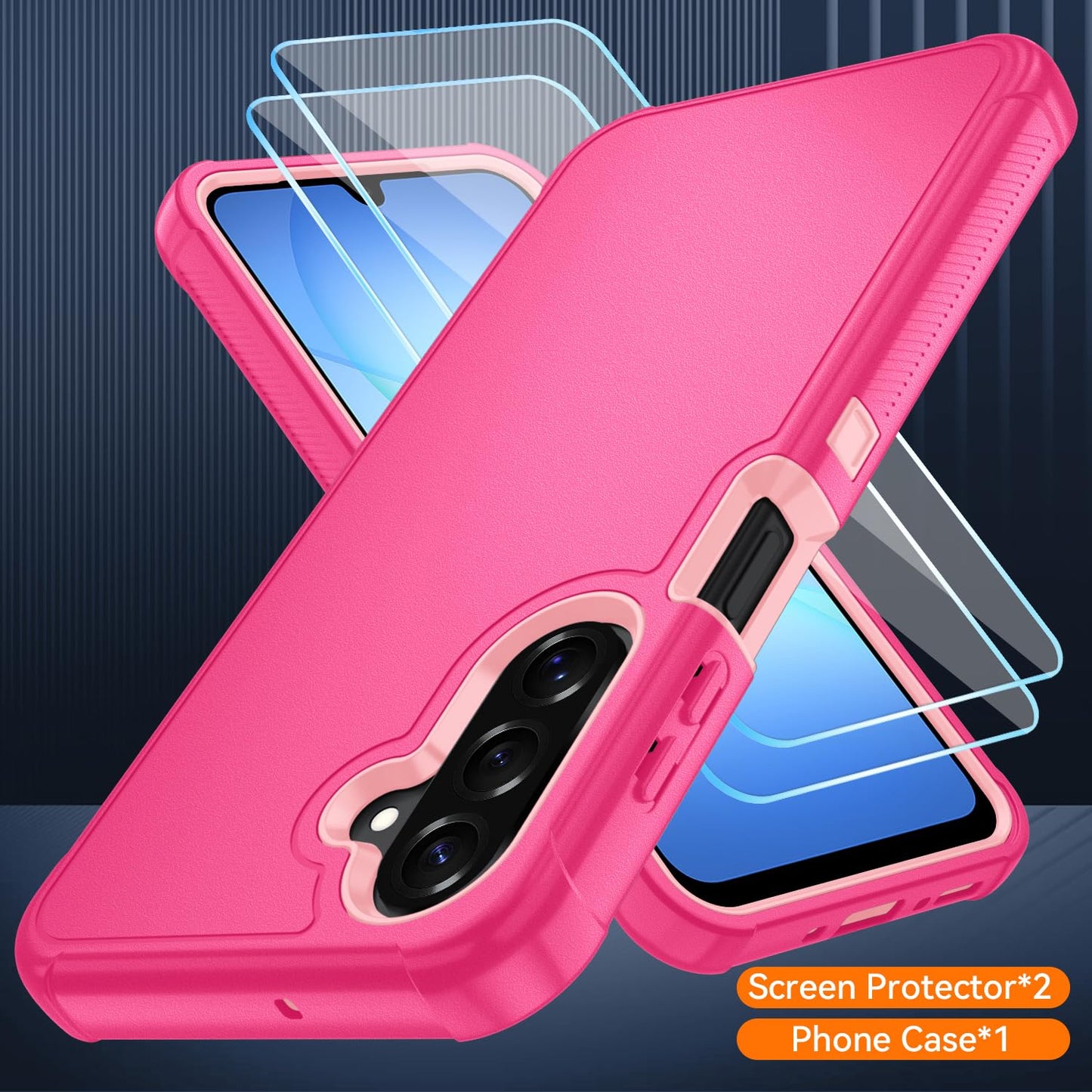 Suncasetor for Samsung Galaxy A17 5G Case : Shockproof Phone Cover with HD Screen Protector,Hybrid Protective Military-Grade Drop Protection